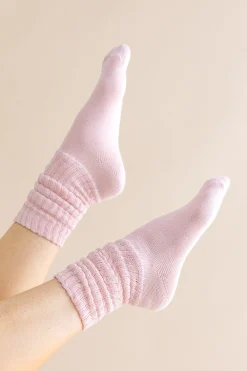 Adult Scrunch Socks in Blush