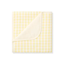 Baby Blanket in Gingham Chamomile 1.0