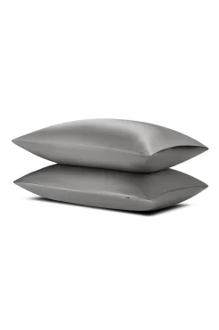 Bamboo Sateen Pillowcase Set in Ash