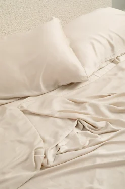 Bamboo Sateen Sheet Set in Champagne