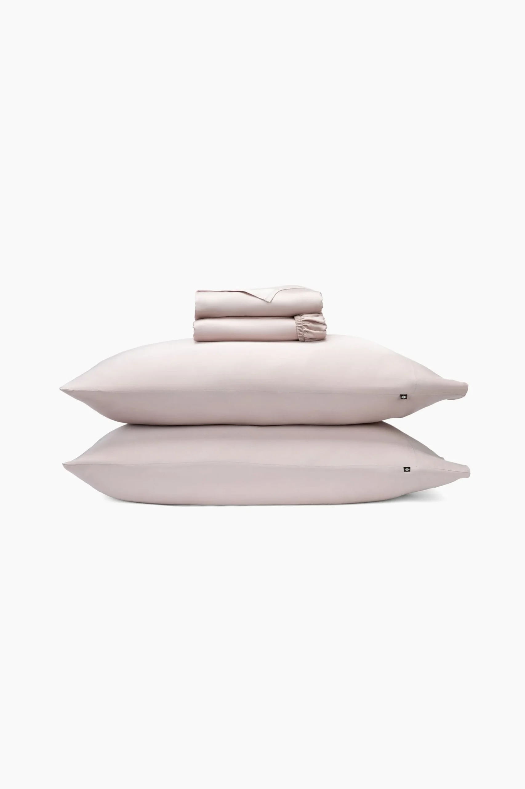 Bamboo Sateen Sheet Set in Rose Quartz