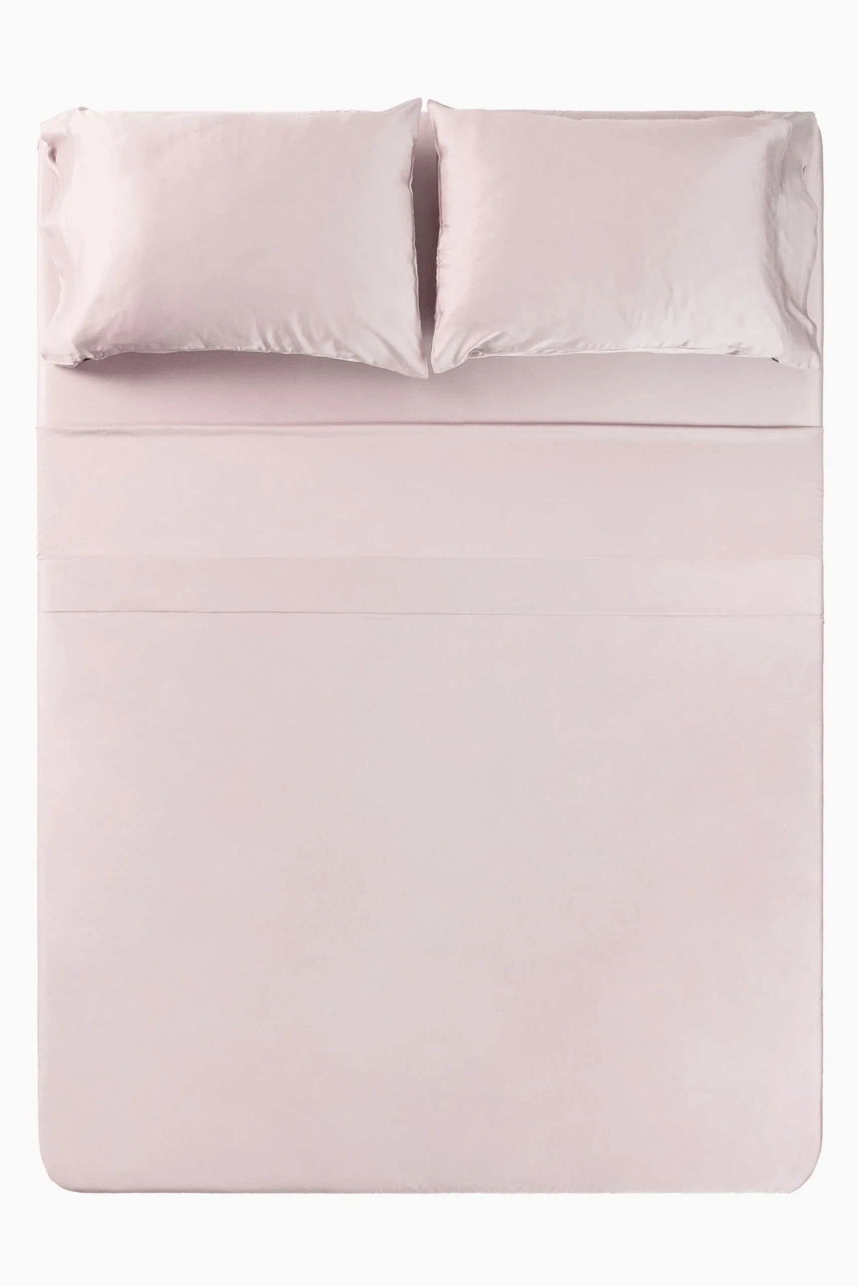 Bamboo Sateen Sheet Set in Rose Quartz