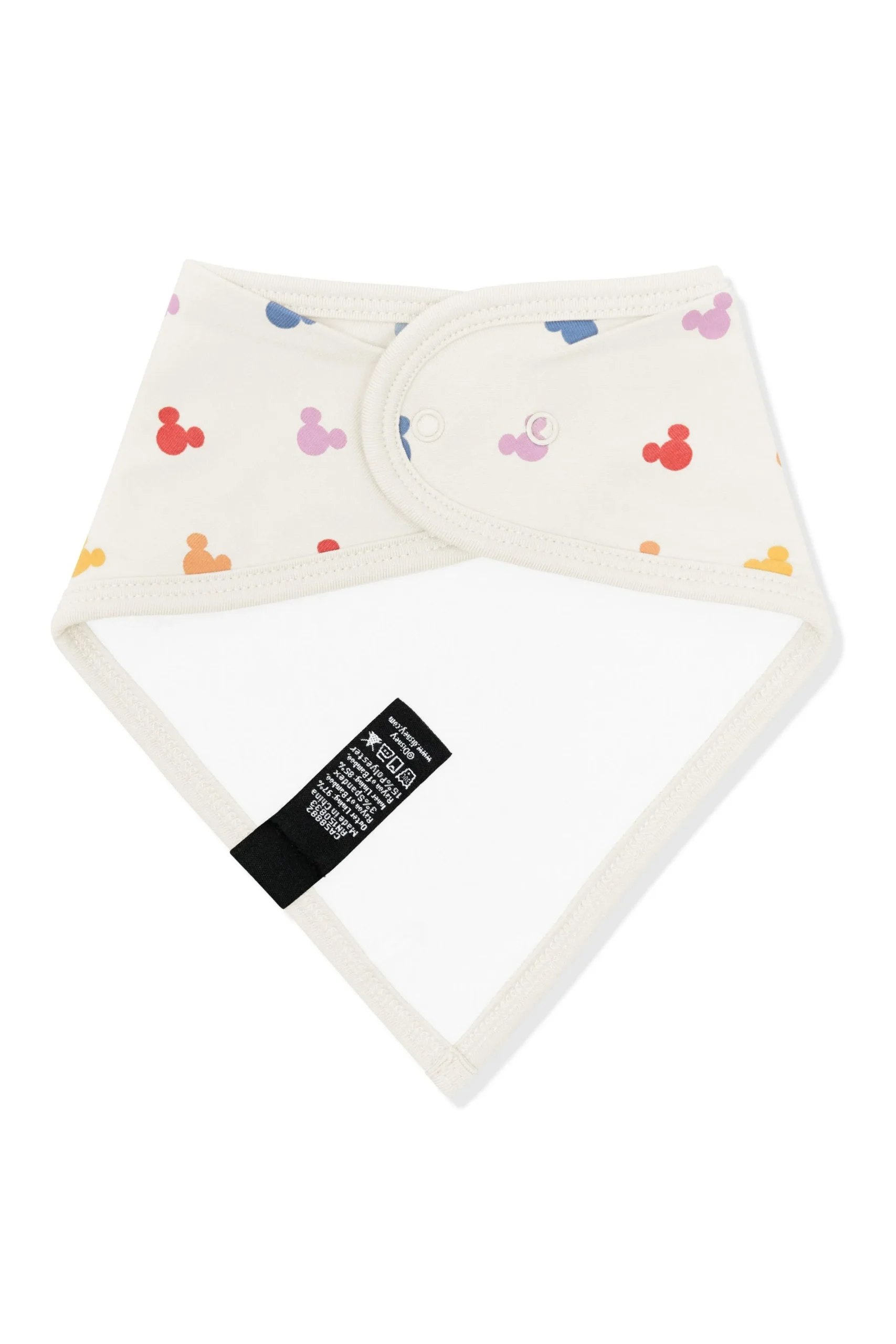 Bib in Pastel Mickey Mouse