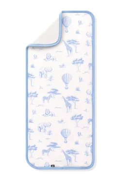 Burp Cloth in Toile Safari