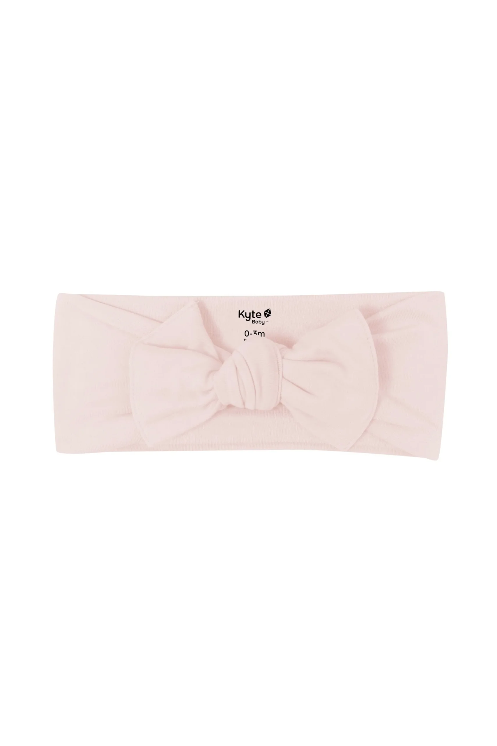 Knotted Bow Headband in Blush