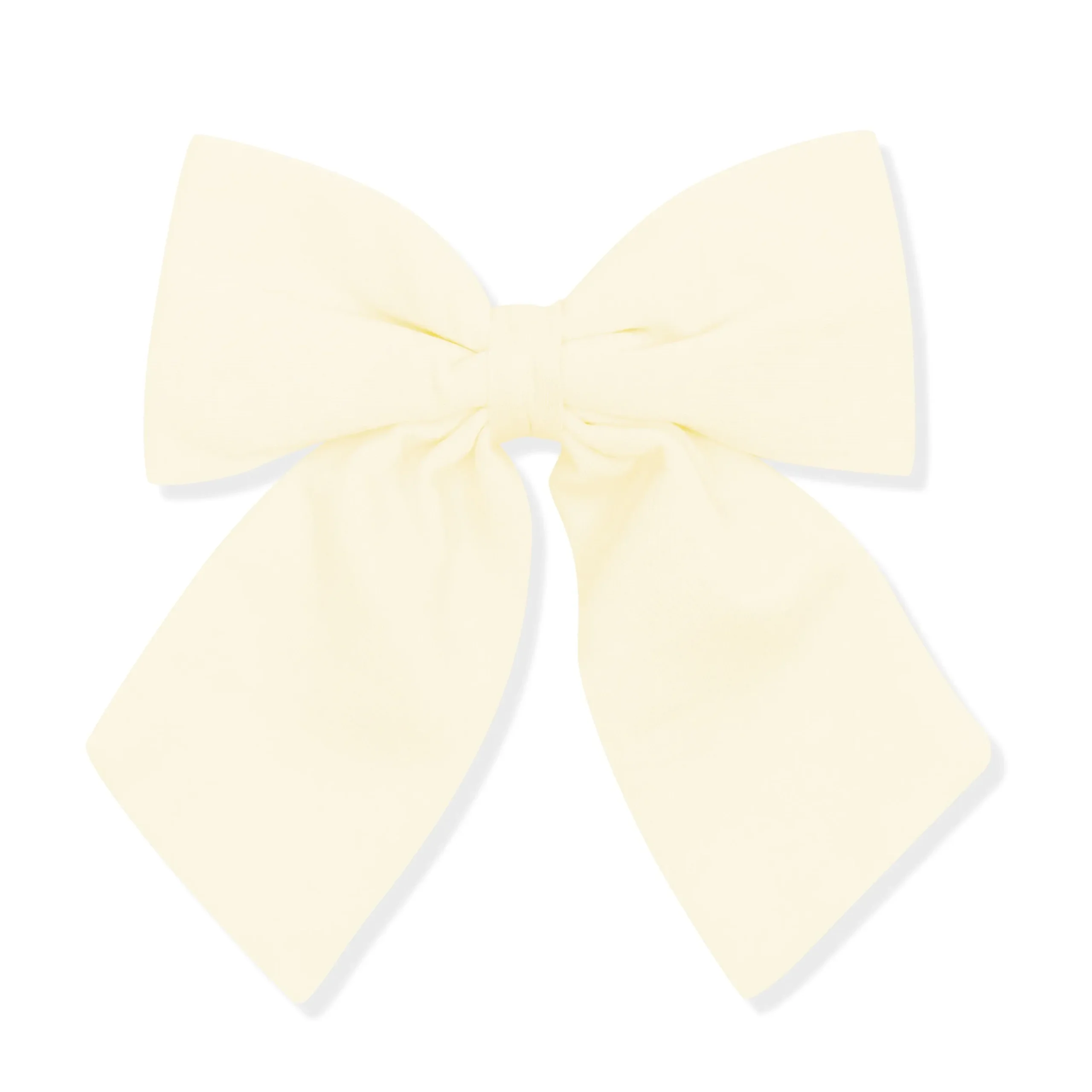 Large Alligator Clip Bow in Chamomile