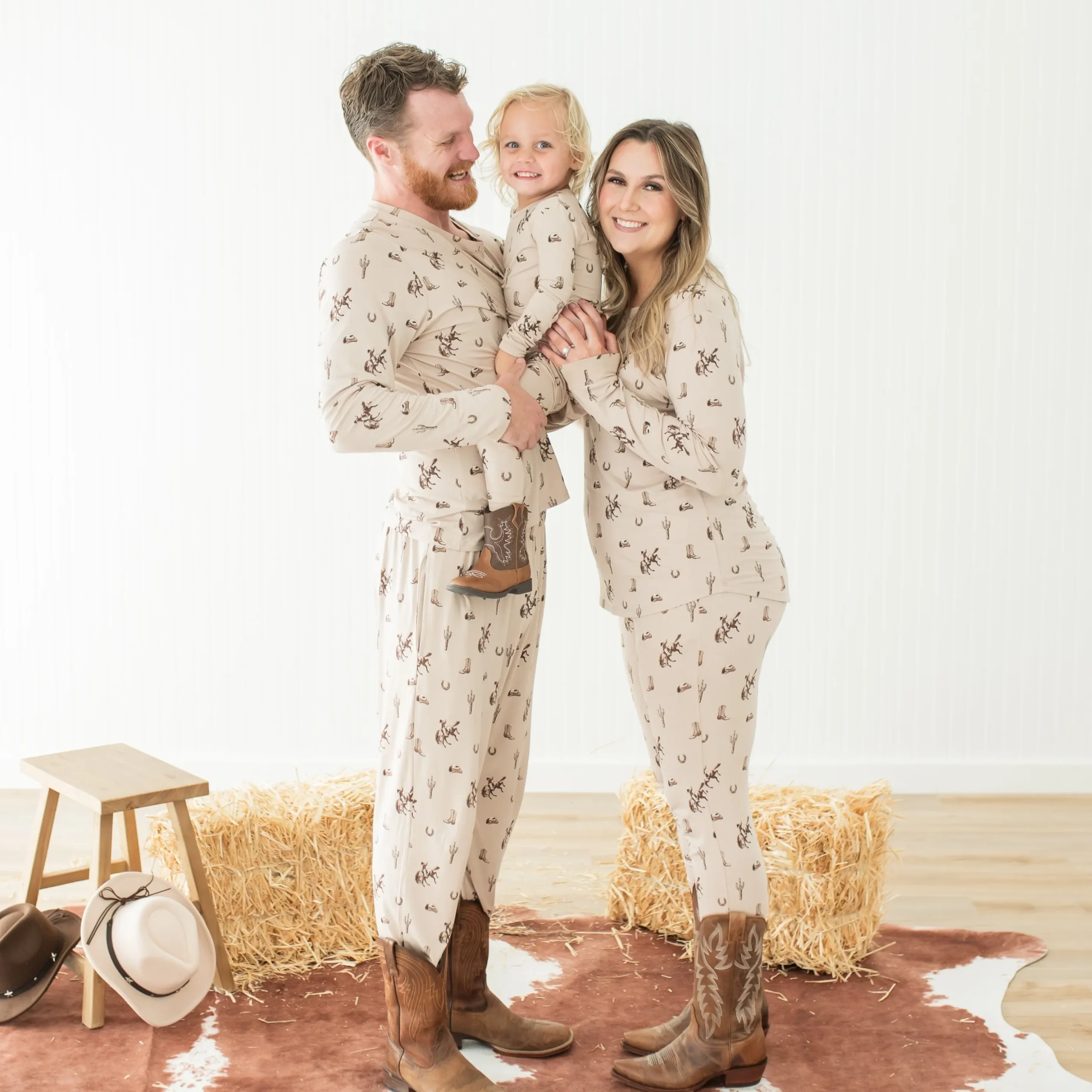 Long Sleeve Pajamas in Classic Cowboy