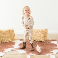 Long Sleeve Pajamas in Classic Cowboy