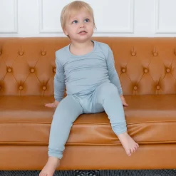 Long Sleeve Pajamas in Fog