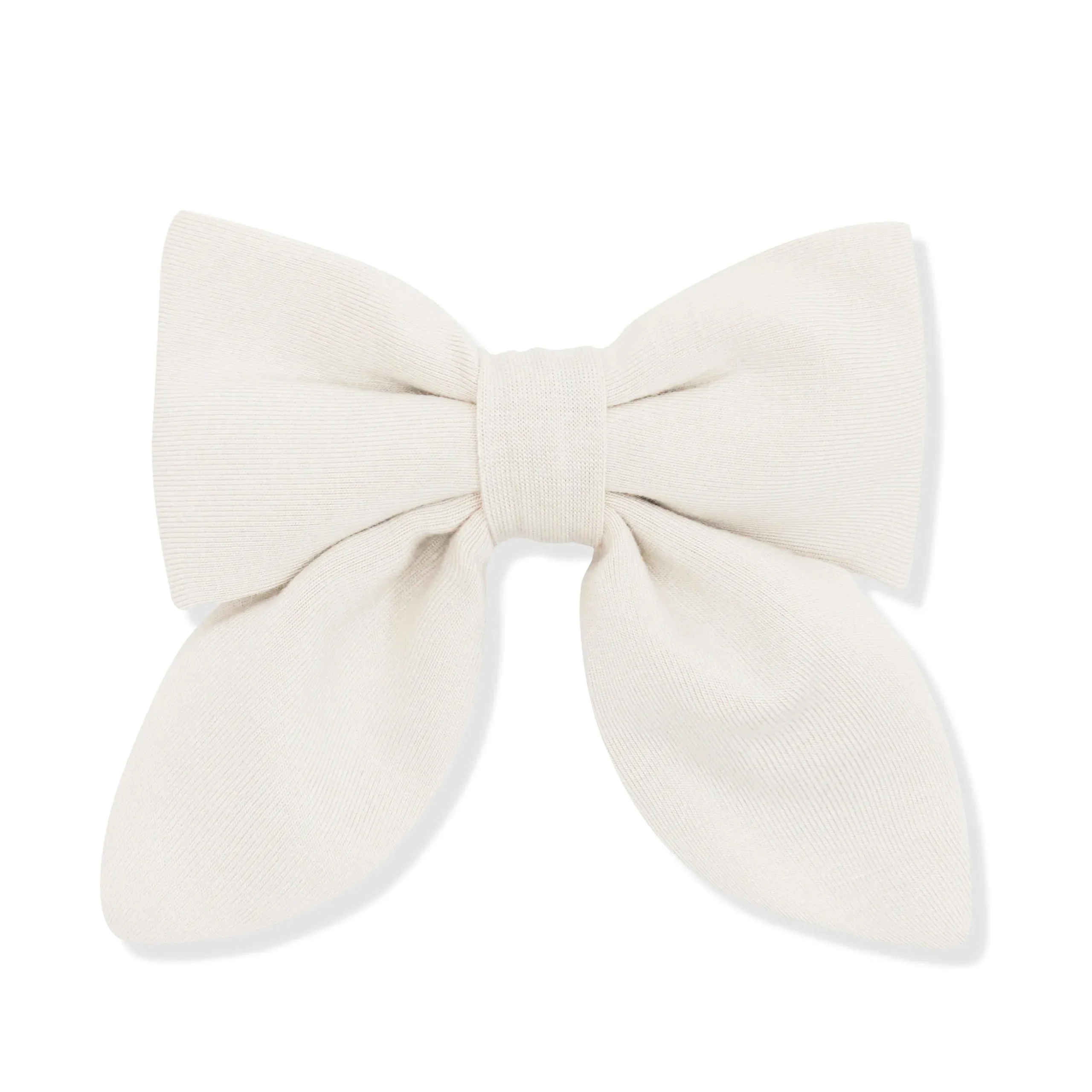 Medium Alligator Clip Bow in Oat