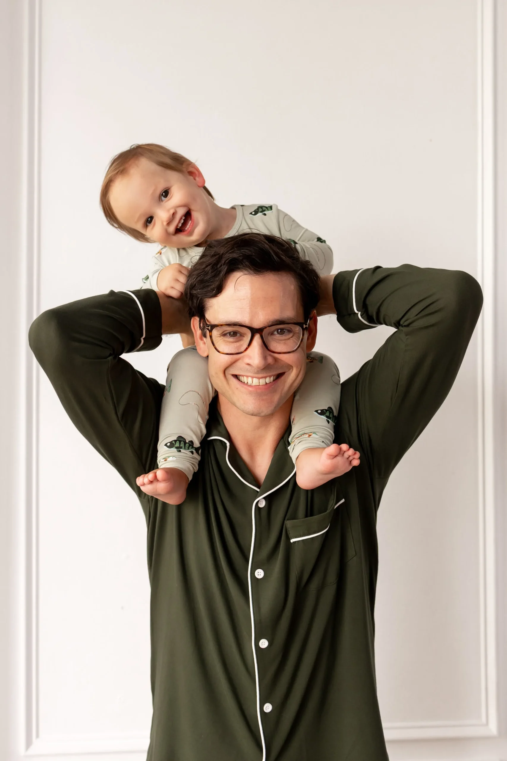Men's Long Sleeve Pajama Set in Fir