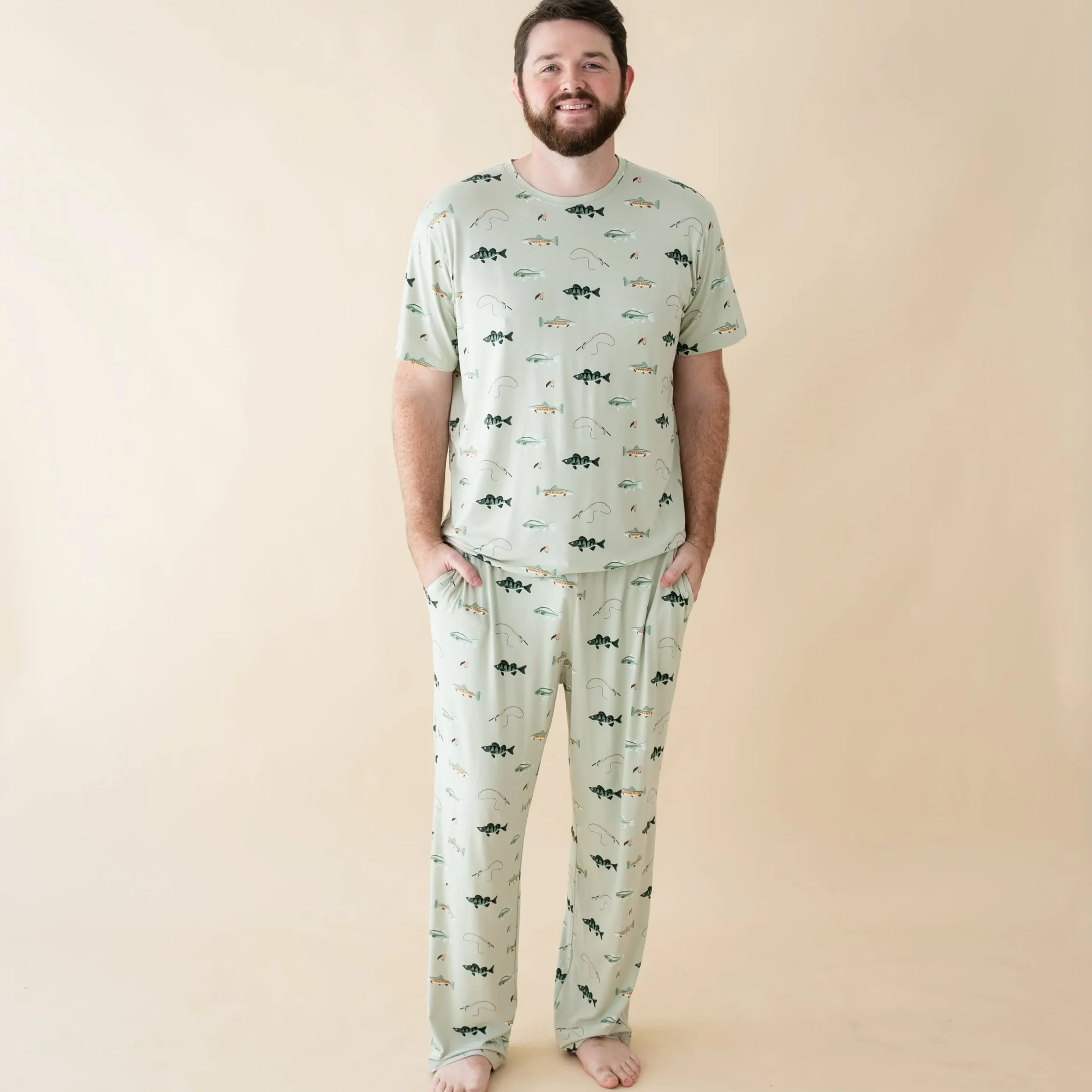 Men's Lounge Pants in Fishing