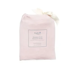 Oval Bassinet Sheet in Blush