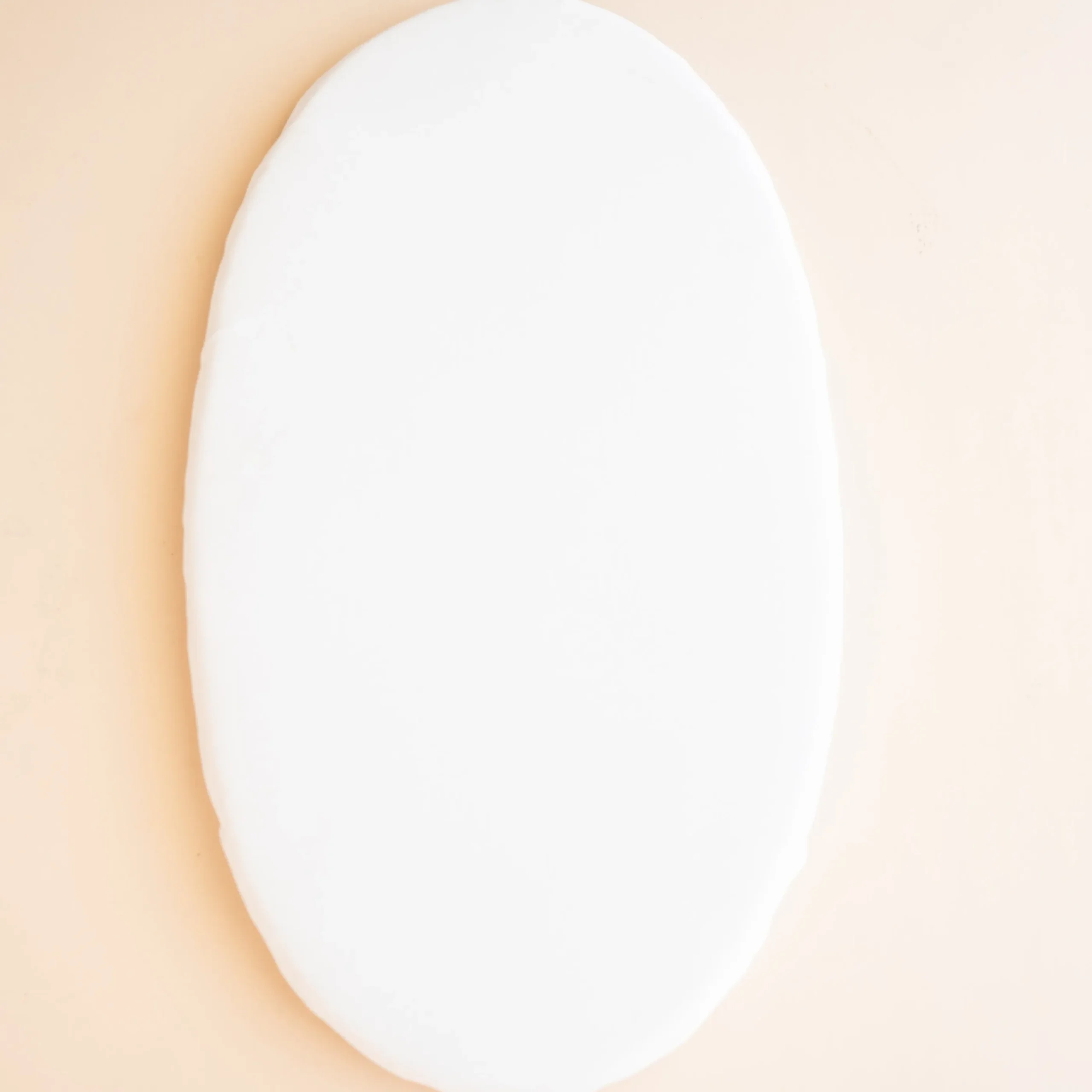 Oval Bassinet Sheet in Cloud