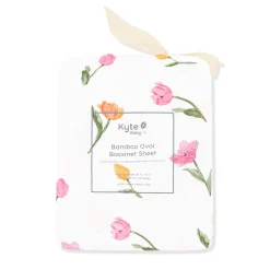 Oval Bassinet Sheet in Tulip