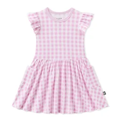 Pocket Dress in Gingham Thistle