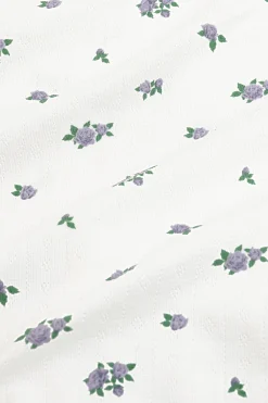 Pointelle Zippered Footie in Spray Rose