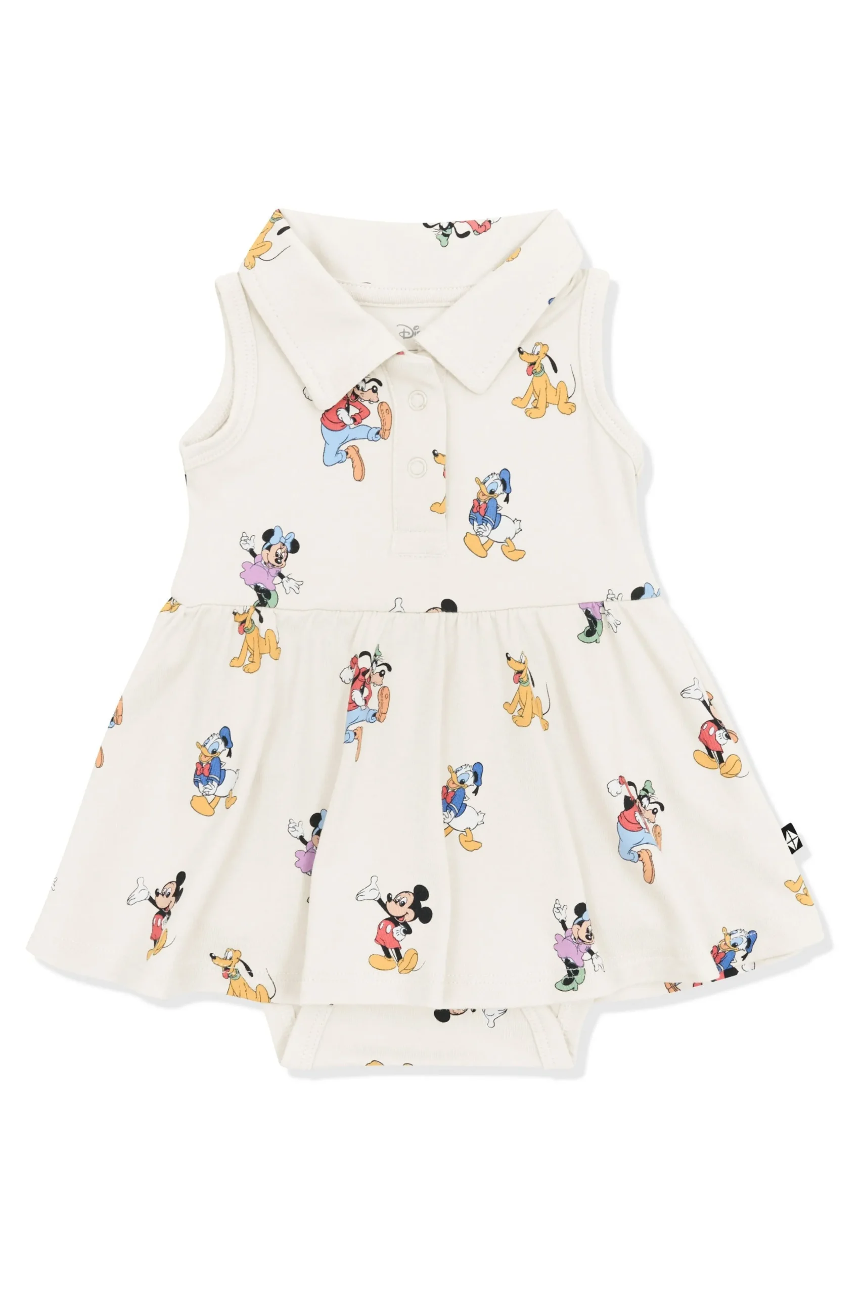 Polo Bodysuit Dress in Mickey Mouse and Friends