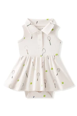 Polo Bodysuit Dress in Tennis