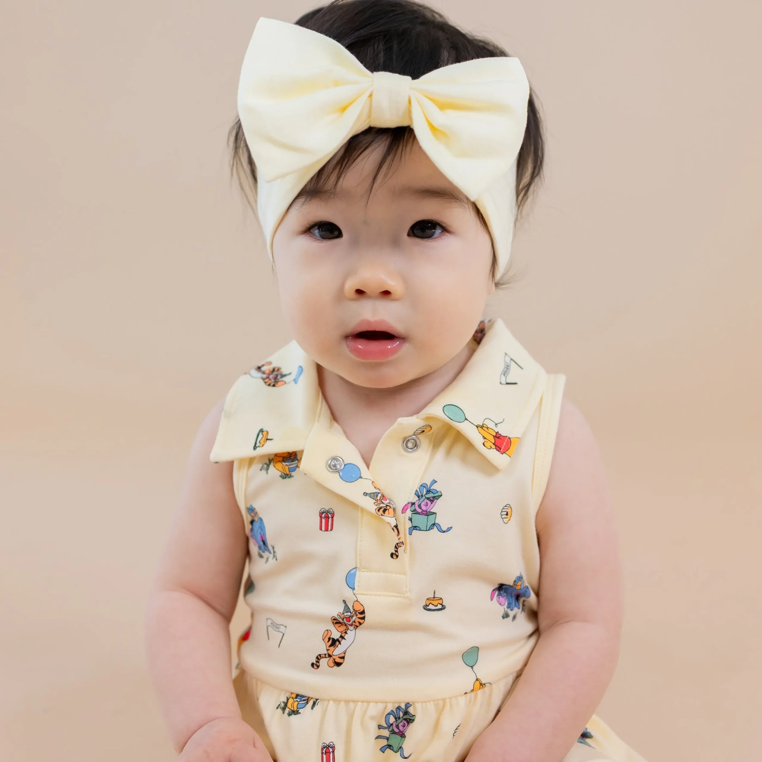 Polo Bodysuit Dress in Winnie the Pooh Celebration