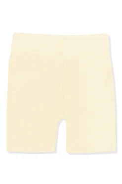 Ribbed Toddler Biker Shorts in Chamomile