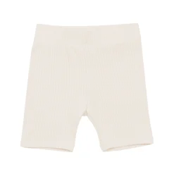 Ribbed Toddler Biker Shorts in Oat