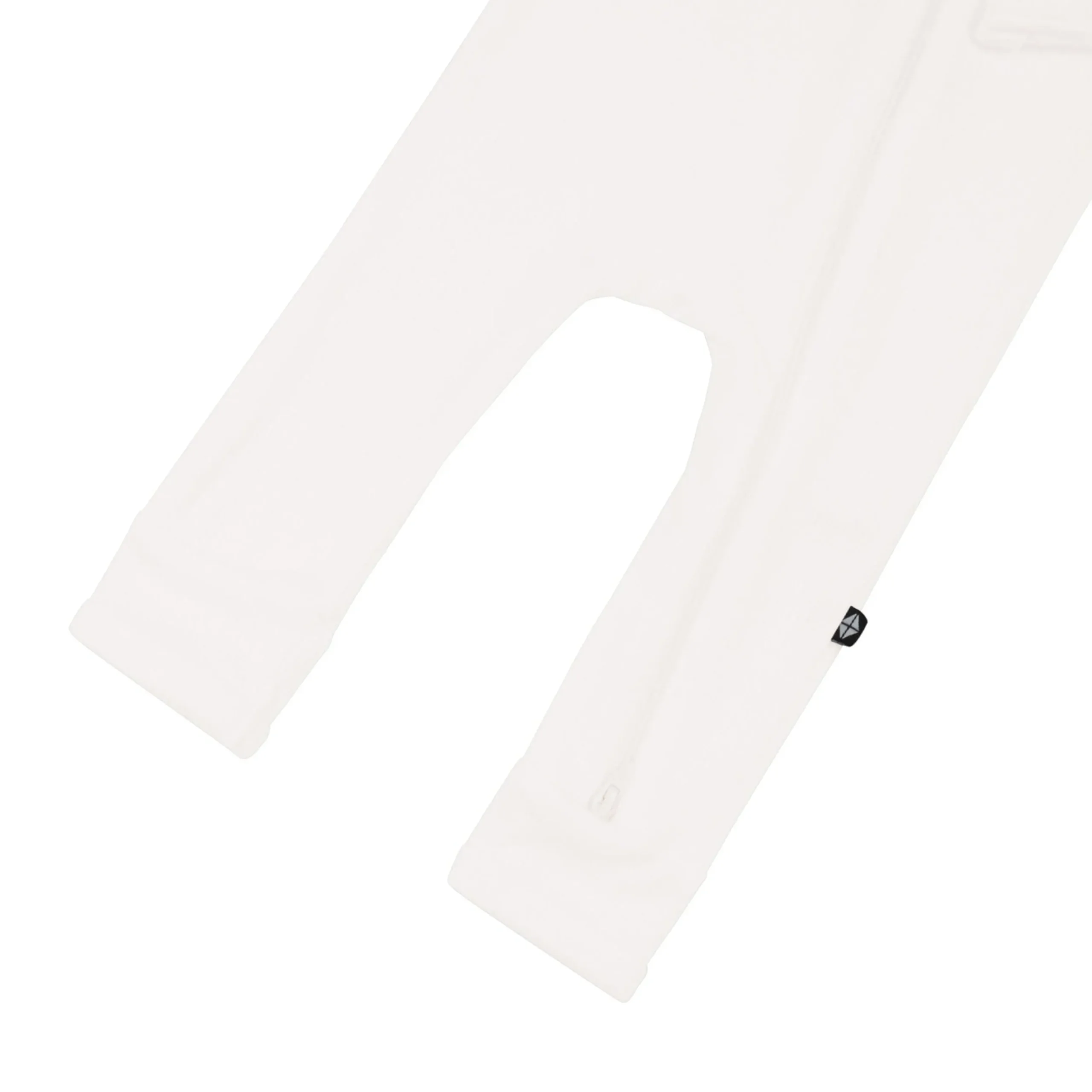 Ribbed Zipper Romper in Cloud