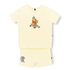 Short Sleeve Jogger Set in Winnie the Pooh on Chamomile
