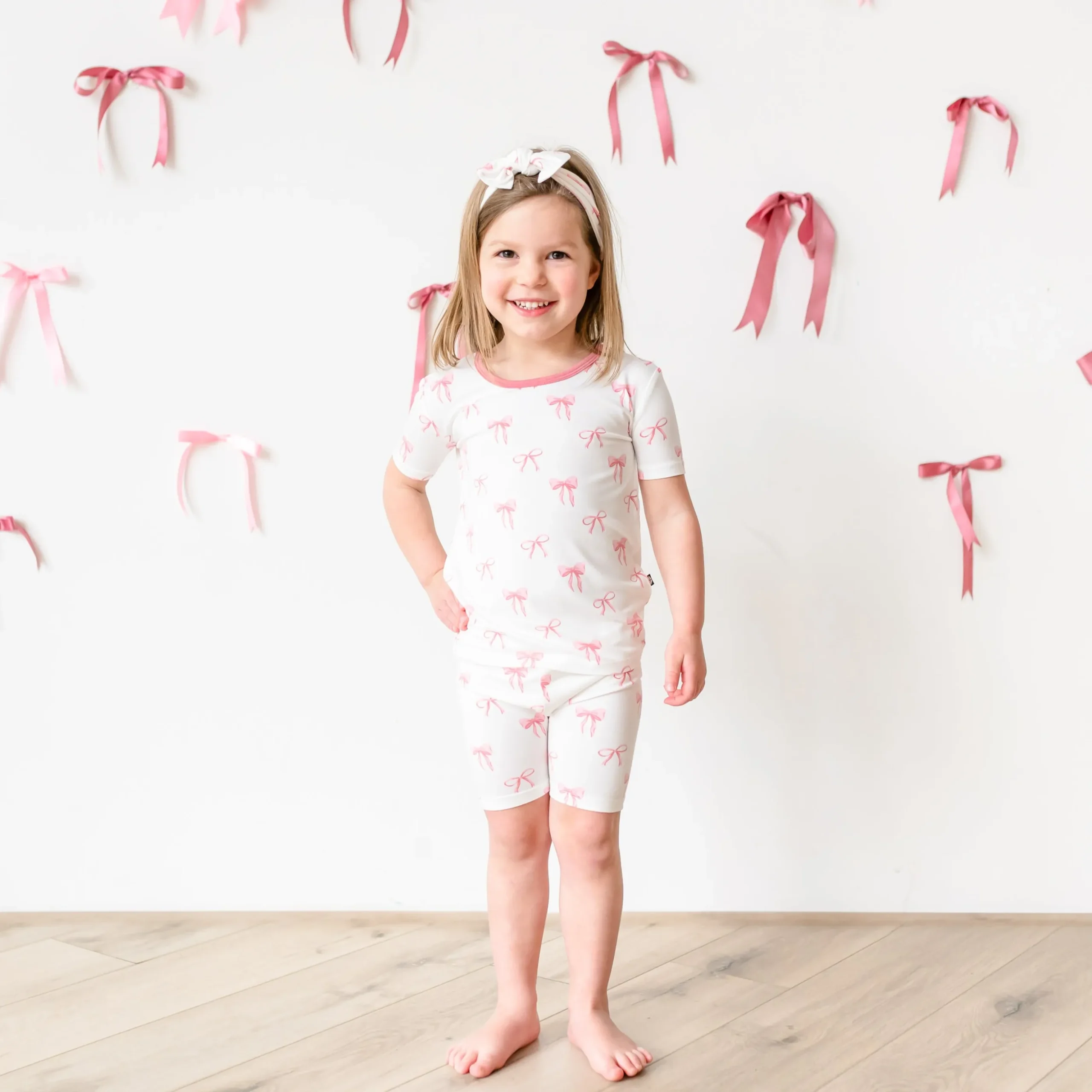 Short Sleeve Pajamas in Bow