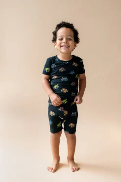 Short Sleeve Pajamas in Monster Truck