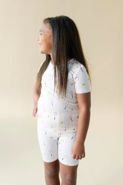 Short Sleeve Pajamas in Tennis