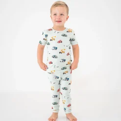 Short Sleeve with Pants Pajamas in City Vehicles