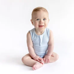 Sleeveless Bodysuit in Breeze