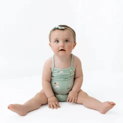Spaghetti Strap Leotard in Golf