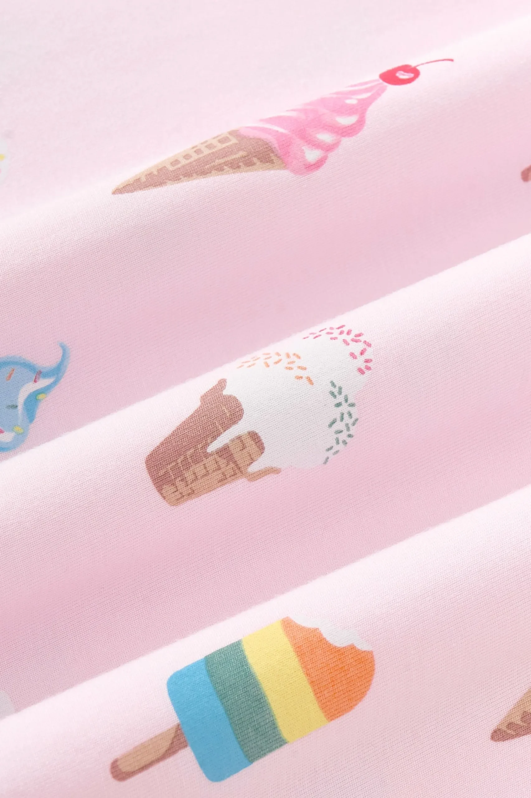 Spaghetti Strap Ruffle Romper in Sakura Ice Cream