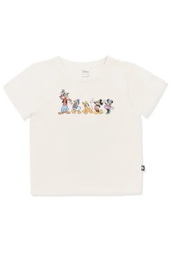 Toddler Basic Tee in Mickey and Friends on Ecru