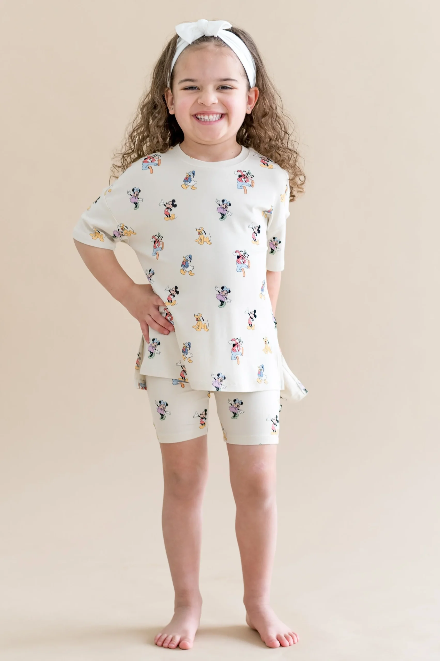 Toddler Biker Short Set in Mickey Mouse and Friends