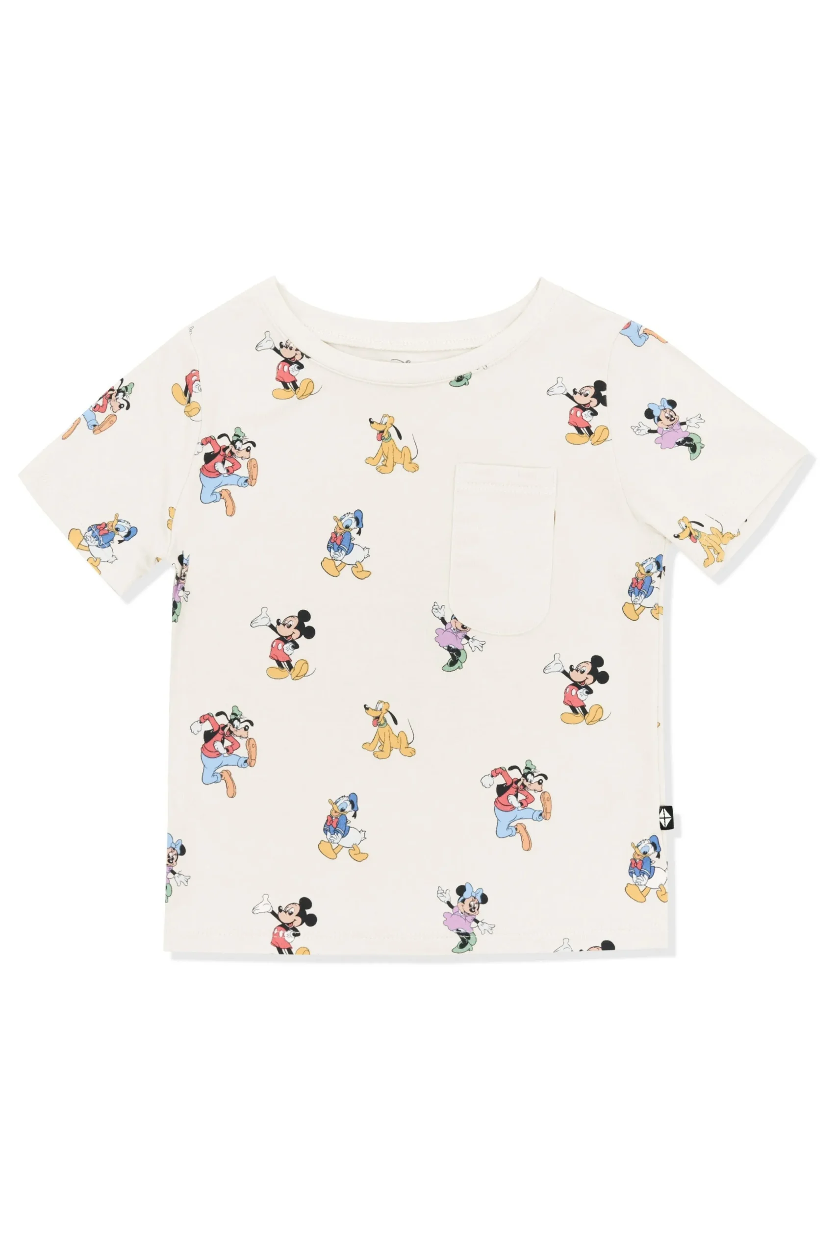 Toddler Crew Neck Tee in Mickey Mouse and Friends
