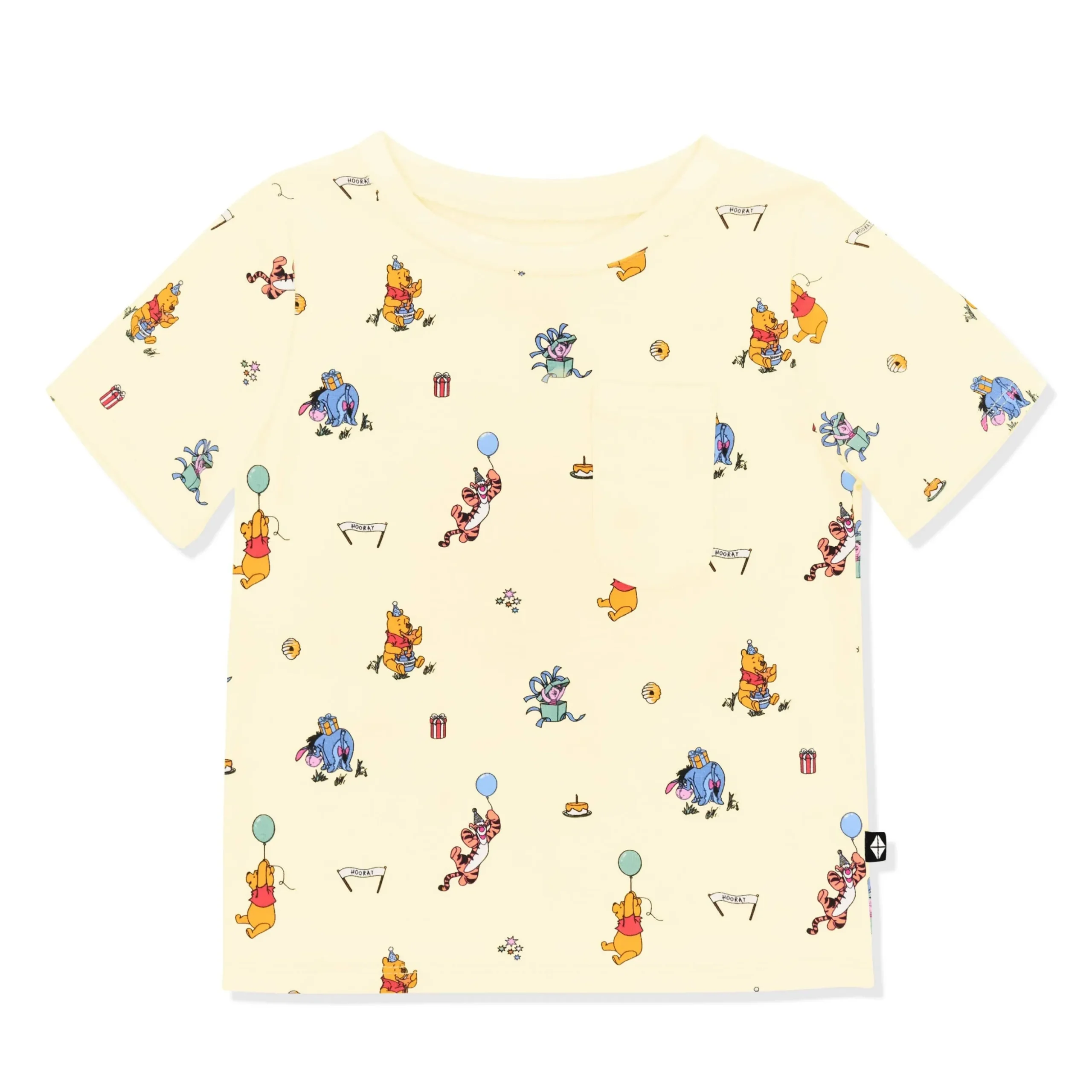 Toddler Crew Neck Tee in Winnie the Pooh Celebration