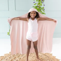 Toddler Hooded Bath Towel in Blush