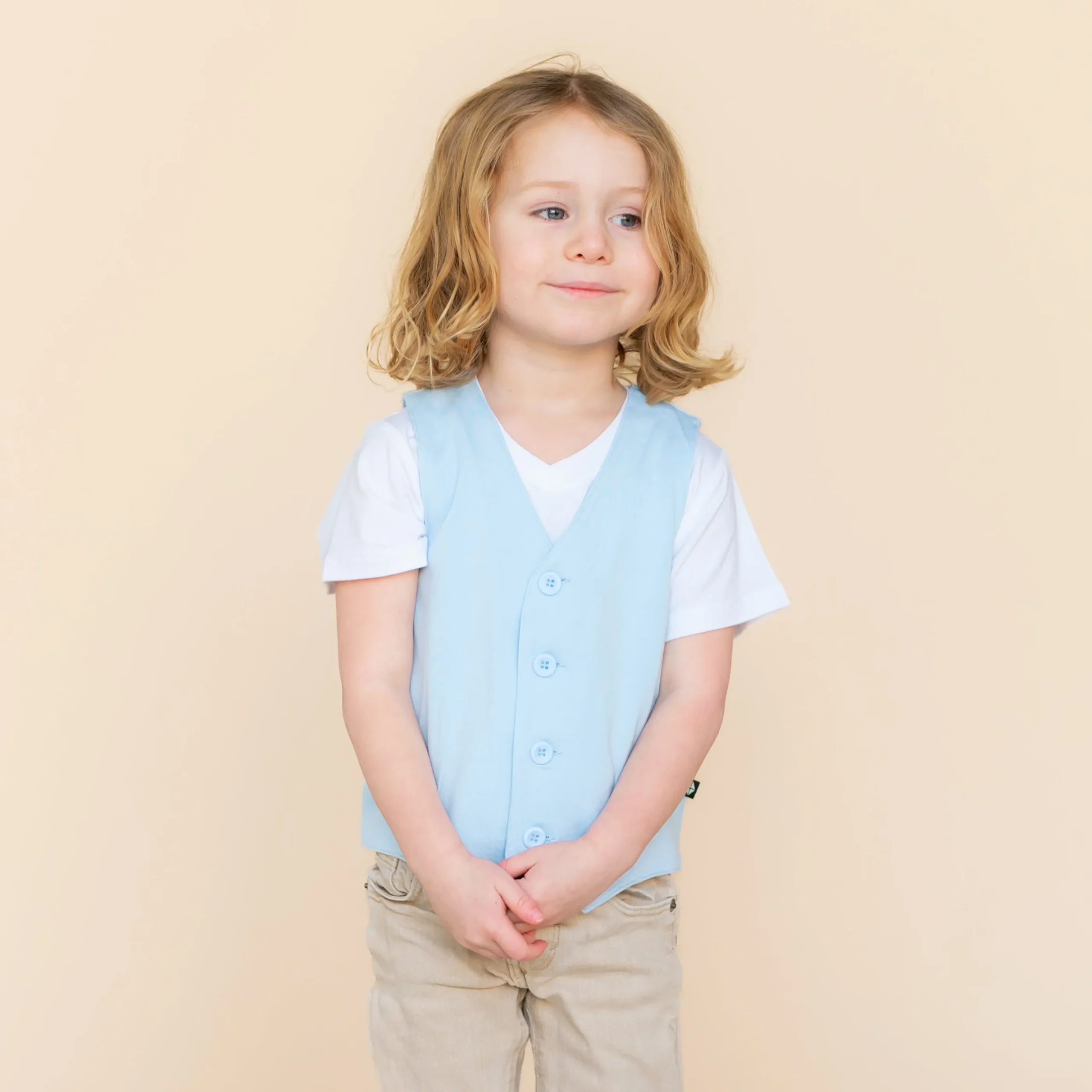 Tuxedo Vest in Breeze