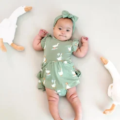 Twirl Bodysuit Dress in Silly Goose