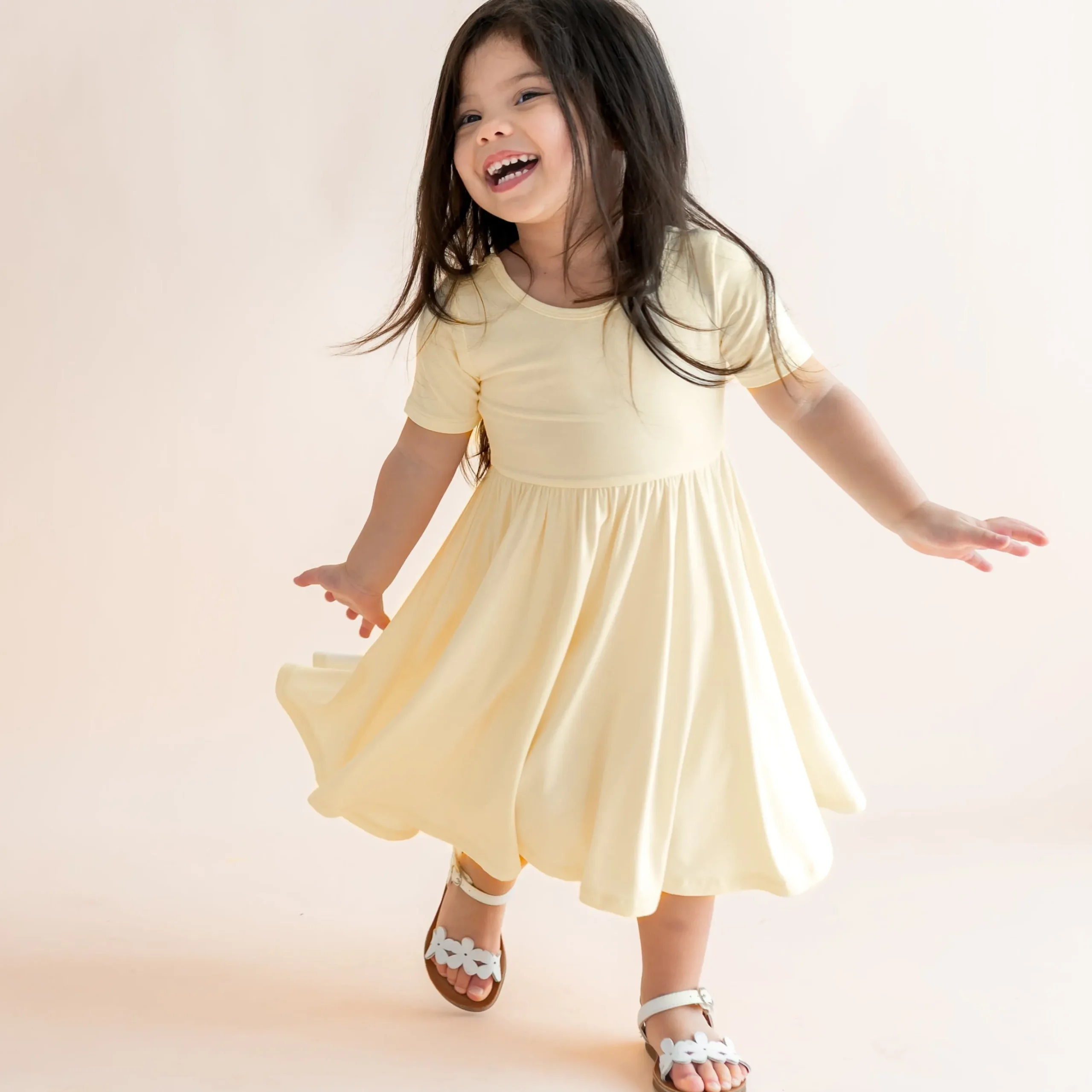 Twirl Dress in Chamomile