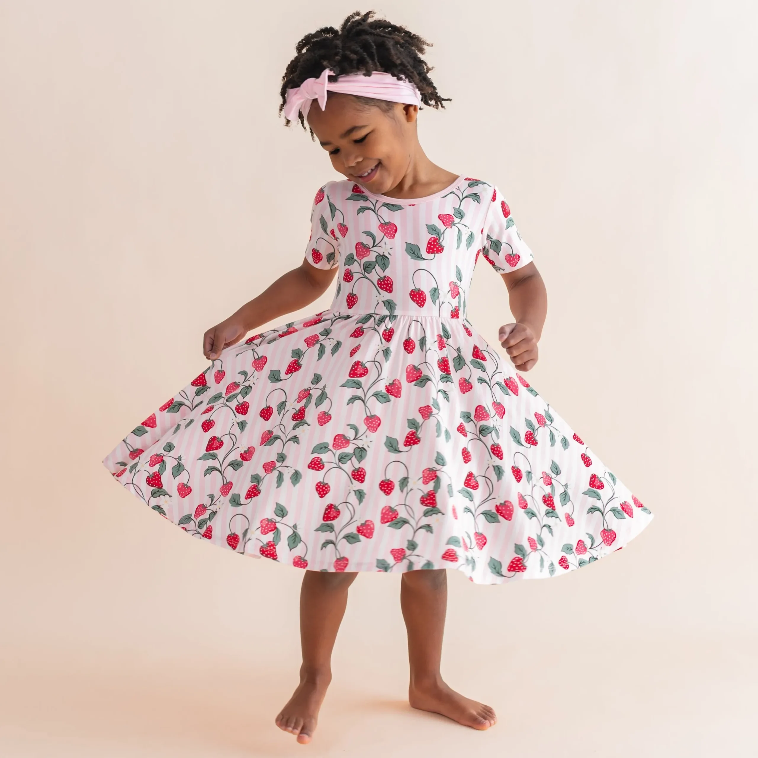 Twirl Dress in Strawberry Fields