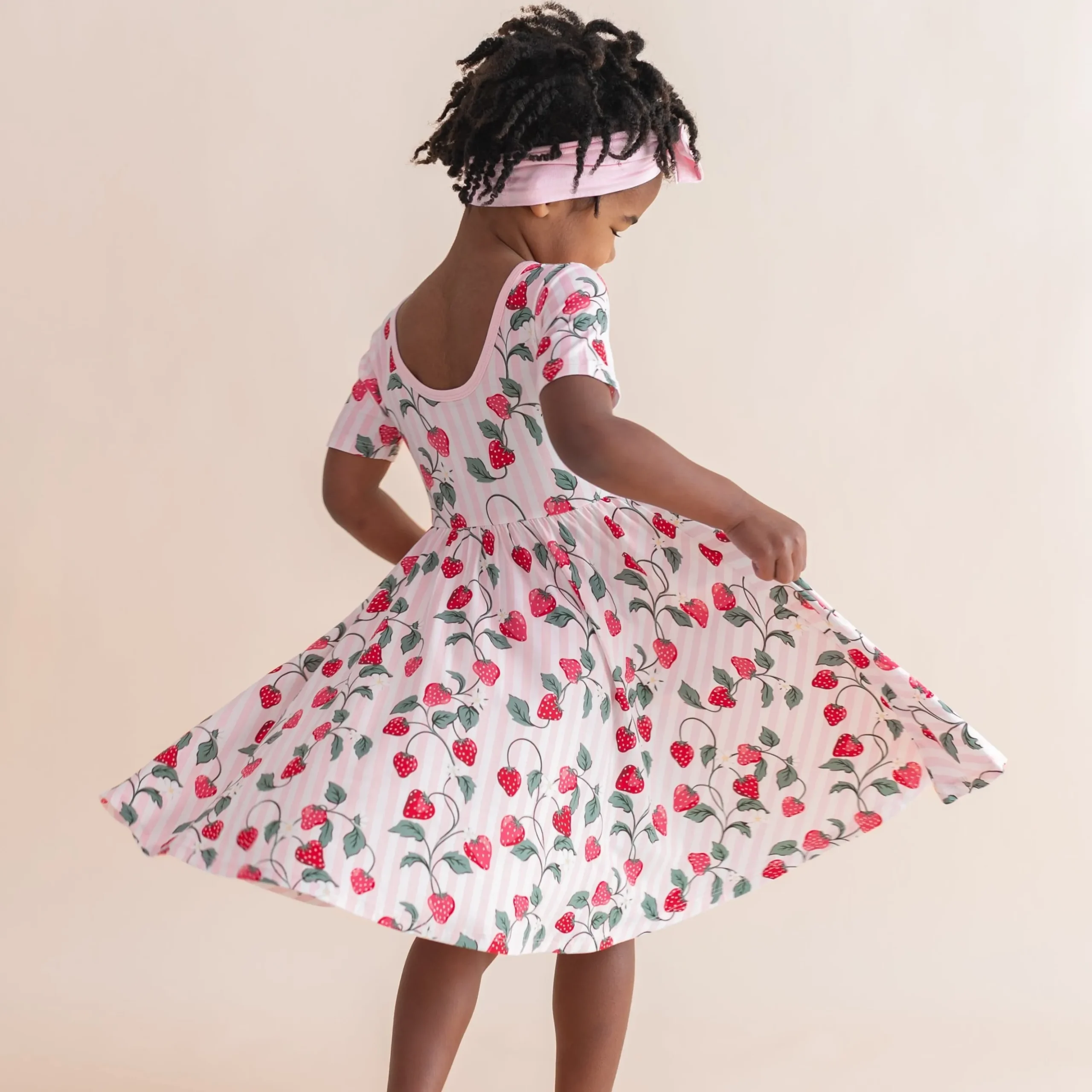 Twirl Dress in Strawberry Fields