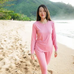 Women's Jogger Pajama Set in Apple Blossom