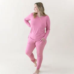 Women's Jogger Pajama Set in Apple Blossom