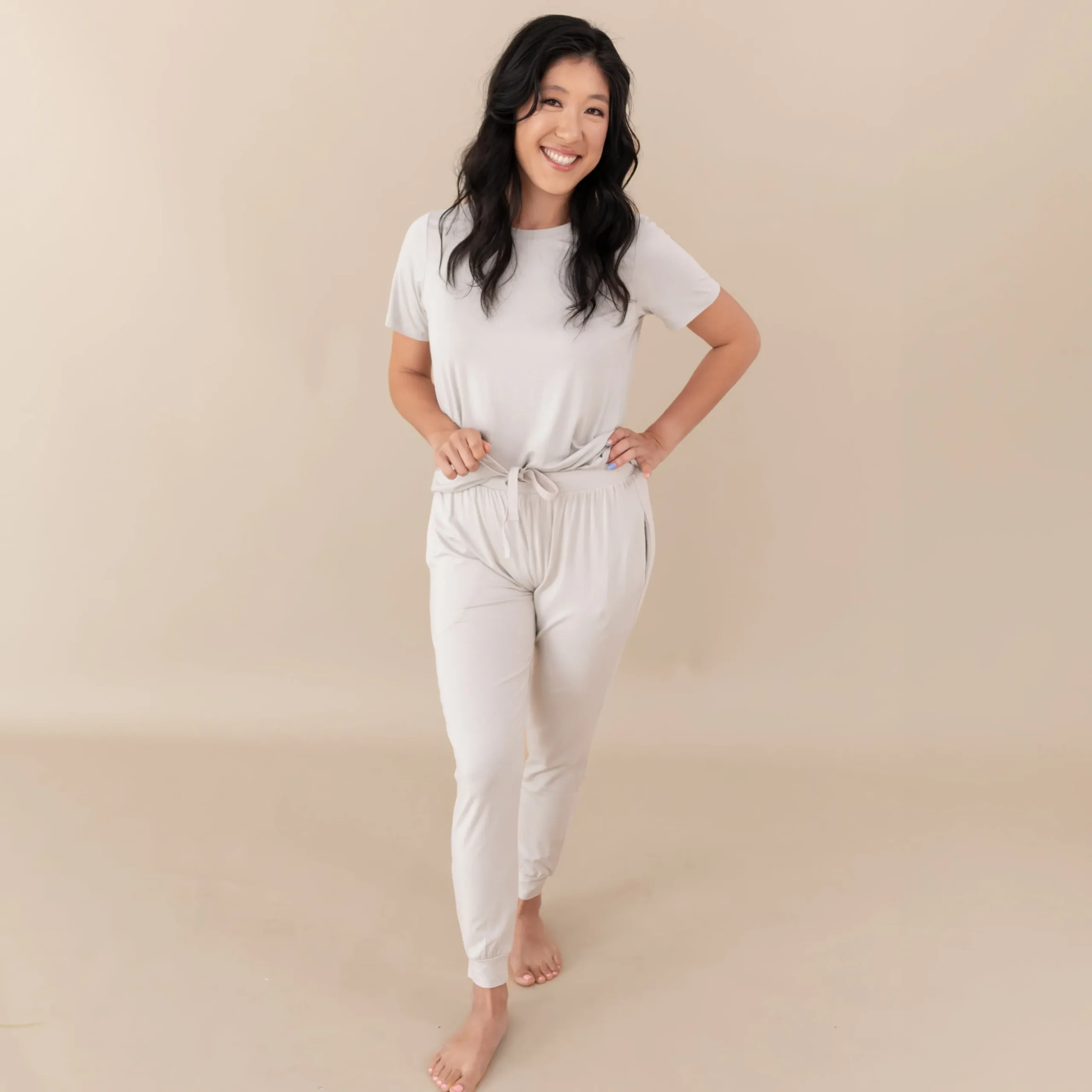 Women's Jogger Pants in Oat