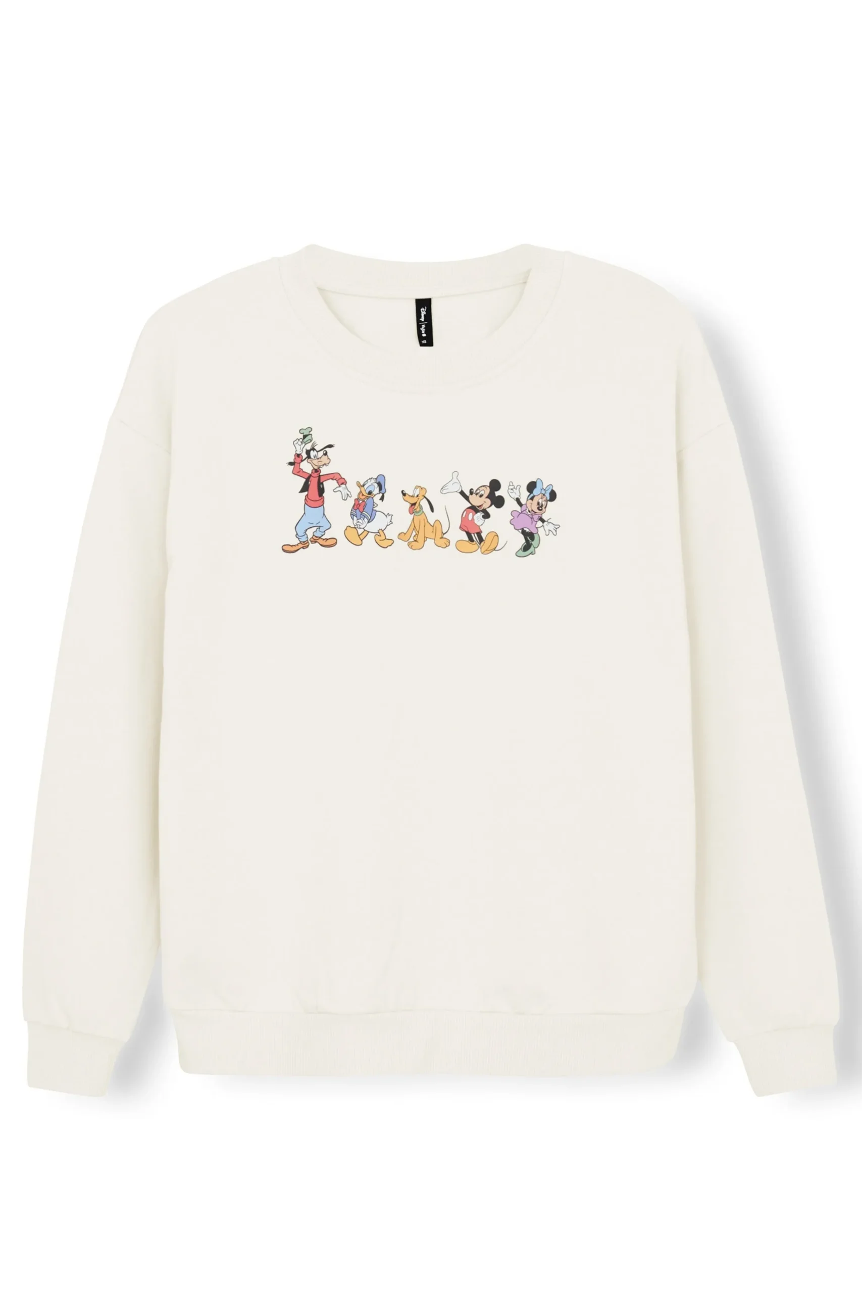 Women's Sweatshirt in Mickey and Friends on Ecru