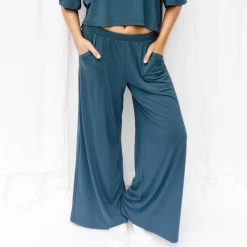 Women's Wide Leg Pant in Atlantic